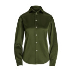 Women Green Classic Fit Silk Shirt