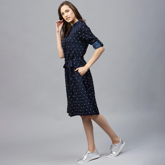 https://designerszone.in/products/navy-blue-polka-dots-printed-shirt-dress