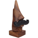 Brown Handcrafted Eyeglass Holder Showpiece