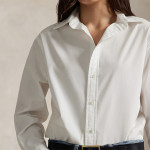 Women White Oversize Fit Cotton Shirt