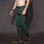 Men Green Pure Cotton Joggers