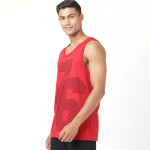 Men Red Printed Innerwear Vests