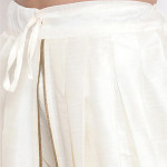 Men White Solid Dhoti