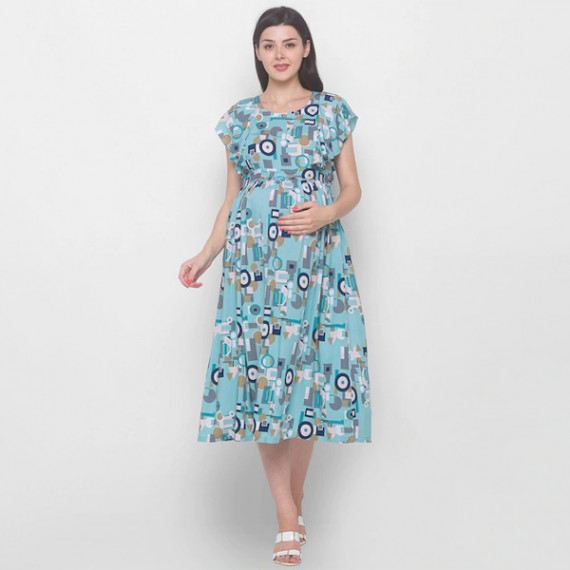 https://designerszone.in/products/blue-floral-maternity-midi-dress