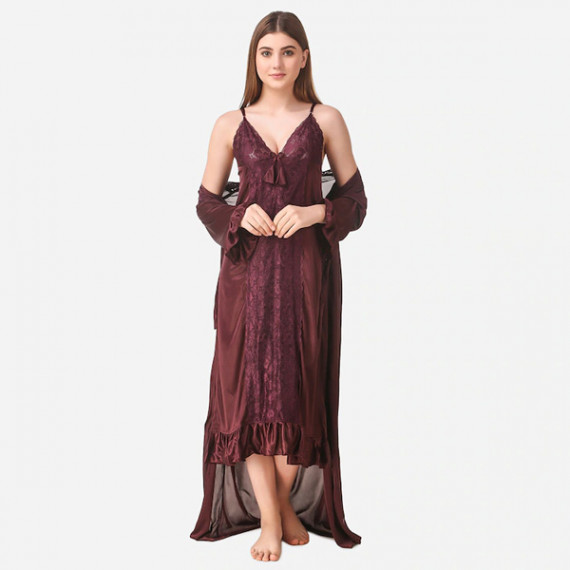 https://designerszone.in/products/brown-maxi-satin-solid-nightwear-set