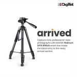 DIGITEK Platinum (DPTR 890 VD) (178 cm) Aluminum Light Weight Tripod with Fluid Video Head for DSLR & Video Cameras, Maximum Operating Height: 5.83Fee