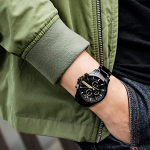 "Armani Exchange Chronograph Men's Watch (Black Dial) "